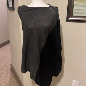 celeste cozy poncho medium
